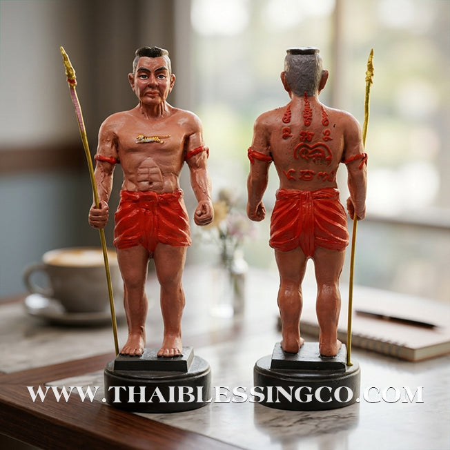 🏛️ Sacred "Pu Som Bandan Sap" (The Grand Treasurer Spirit) – Hand-Painted Bronze Edition: Arjan Weeruthep Yan Khru Prasit – The Divine Engine for Infinite Wealth Accumulation, Sovereign Protection, and Unstoppable Life Elevation!