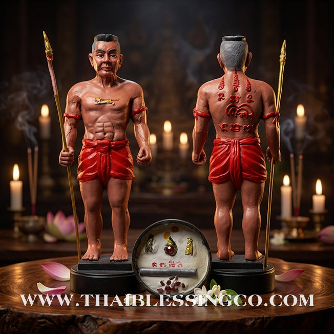 🏛️ Sacred "Pu Som Bandan Sap" (The Grand Treasurer Spirit) – Hand-Painted Bronze Edition: Arjan Weeruthep Yan Khru Prasit – The Divine Engine for Infinite Wealth Accumulation, Sovereign Protection, and Unstoppable Life Elevation!
