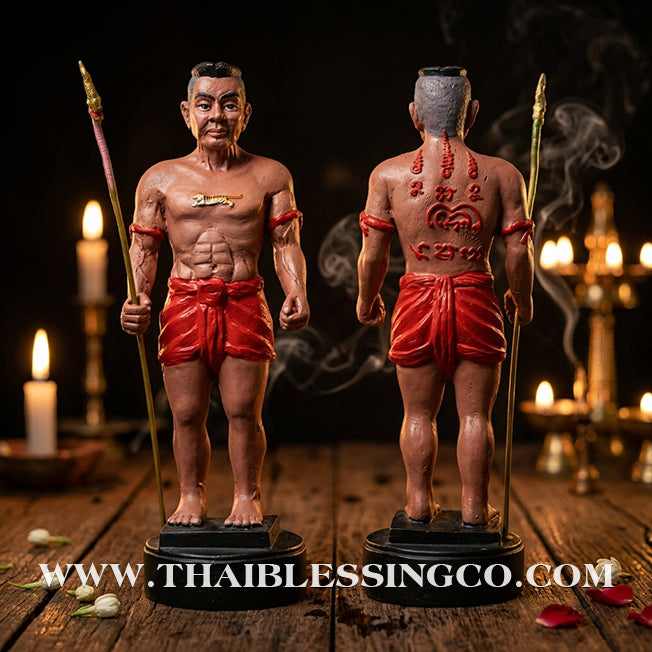 🏛️ Sacred "Pu Som Bandan Sap" (The Grand Treasurer Spirit) – Hand-Painted Bronze Edition: Arjan Weeruthep Yan Khru Prasit – The Divine Engine for Infinite Wealth Accumulation, Sovereign Protection, and Unstoppable Life Elevation!