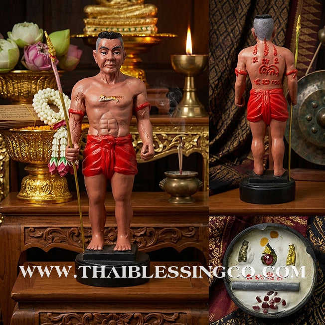 🏛️ Sacred "Pu Som Bandan Sap" (The Grand Treasurer Spirit) – Hand-Painted Bronze Edition: Arjan Weeruthep Yan Khru Prasit – The Divine Engine for Infinite Wealth Accumulation, Sovereign Protection, and Unstoppable Life Elevation!