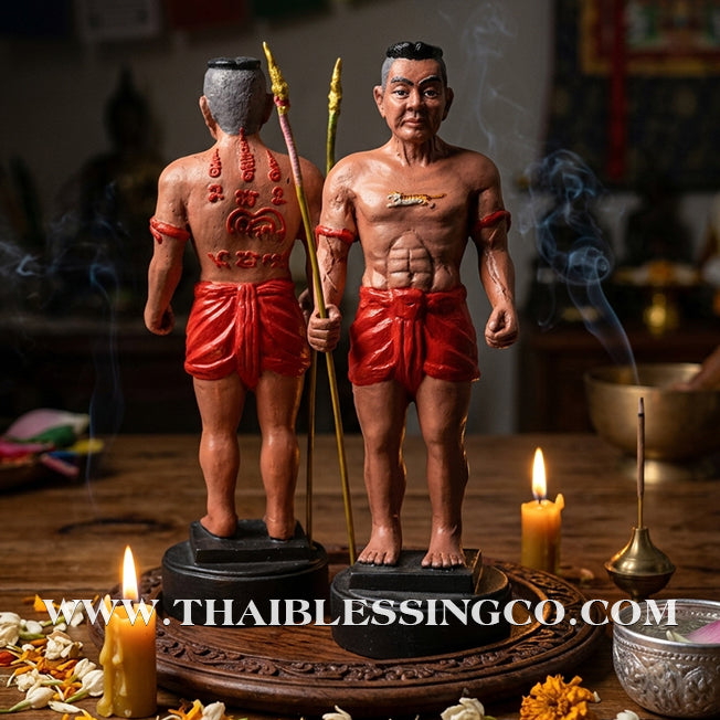 🏛️ Sacred "Pu Som Bandan Sap" (The Grand Treasurer Spirit) – Hand-Painted Bronze Edition: Arjan Weeruthep Yan Khru Prasit – The Divine Engine for Infinite Wealth Accumulation, Sovereign Protection, and Unstoppable Life Elevation!
