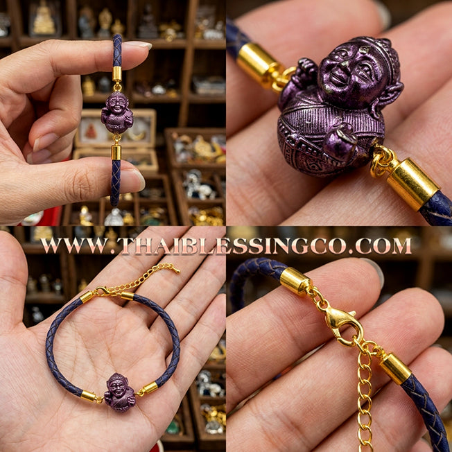 ✨🕉️ Sacred "Purple Sparkle" Bronze Mae Setthi (Millionaire Nang Kwak) Sphere – Luang Ta Ruam, Wat Khok Samran (2019 Exclusive) – The Ultimate Lanna-Style Talisman for Trade Dominance, Infinite Wealth, and Universal Compassion