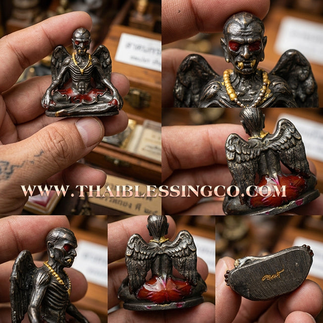 😈 Sacred "Puu Kai Kaew" (The Sovereign Master of Wisdom) – Blackened Chanuan Bronze: Arjan Narn Kong (Kongsak) Mon Lanna Edition (2023) – The Ultimate Tool for Rapid Financial Gain, Sovereign Influence, and Unstoppable Destiny!