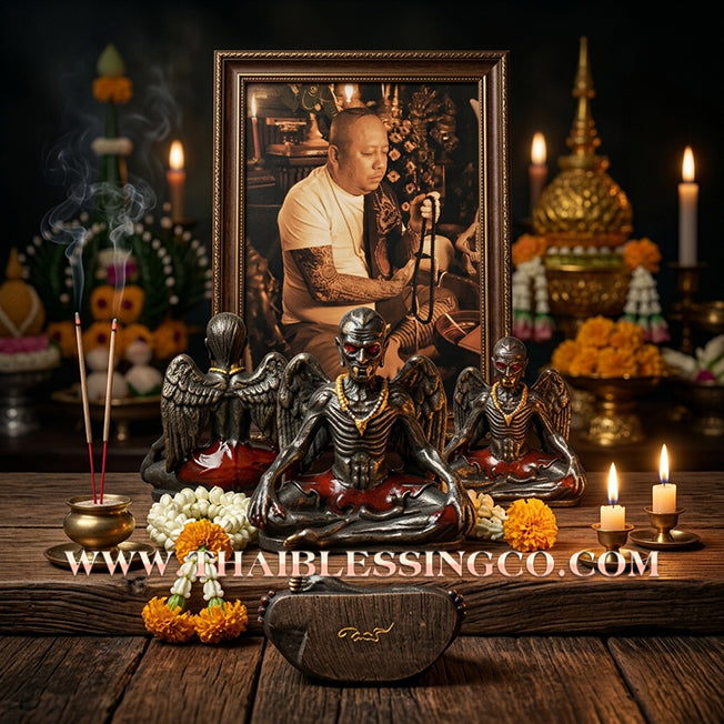 😈 Sacred "Puu Kai Kaew" (The Sovereign Master of Wisdom) – Blackened Chanuan Bronze: Arjan Narn Kong (Kongsak) Mon Lanna Edition (2023) – The Ultimate Tool for Rapid Financial Gain, Sovereign Influence, and Unstoppable Destiny!