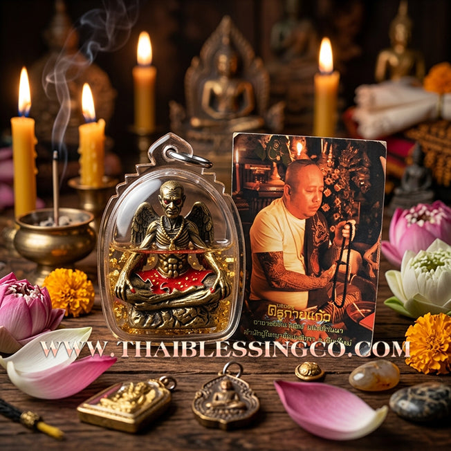 😈 Sacred "Puu Kai Kaew" (The Sovereign Master of Wisdom) – Mystical Metal Chanuan in Sacred Oil: Arjan Narn Kong Mon Lanna Edition (2023) – The Ultimate Engine for Massive Wealth, Commanding Influence, and Absolute Destiny Overhaul!