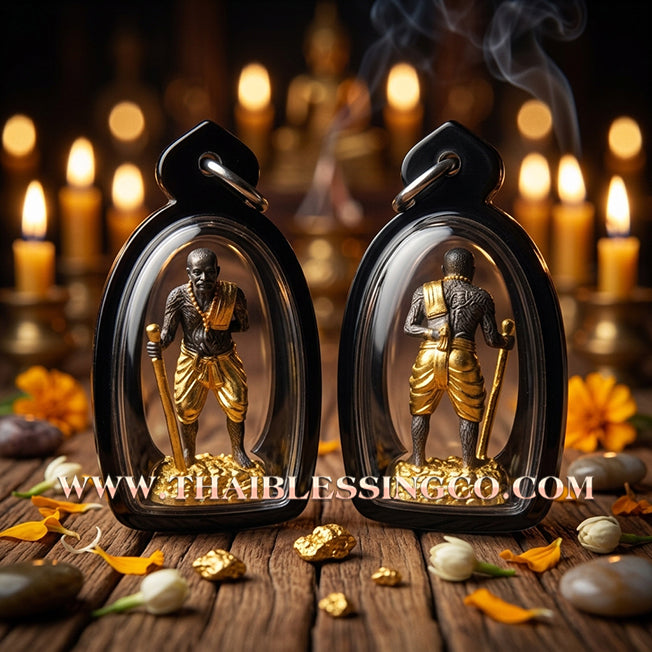 🏮 Sacred "Puu Thuat Thong" (The Golden Eternal Master) – Gold-Plated Khan Long Hin Bronze: Phra Arjan Rorn Siri, Wat Phu Khao Thong (2024) – The Ultimate Guardian for Absolute Sovereign Power, Miraculous Protection, and Unstoppable Fortune!