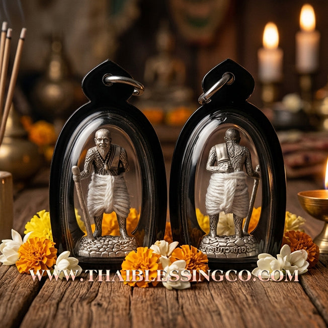 🏮 Sacred "Puu Thuat Thong" (The Golden Eternal Master) – Ngern Yuang Satin (Satin Mercury Silver) Edition: Phra Arjan Rorn Siri, Wat Phu Khao Thong (2024) – The Ultimate Tool for Celestial Wealth, Miraculous Protection, and Unstoppable Authority!