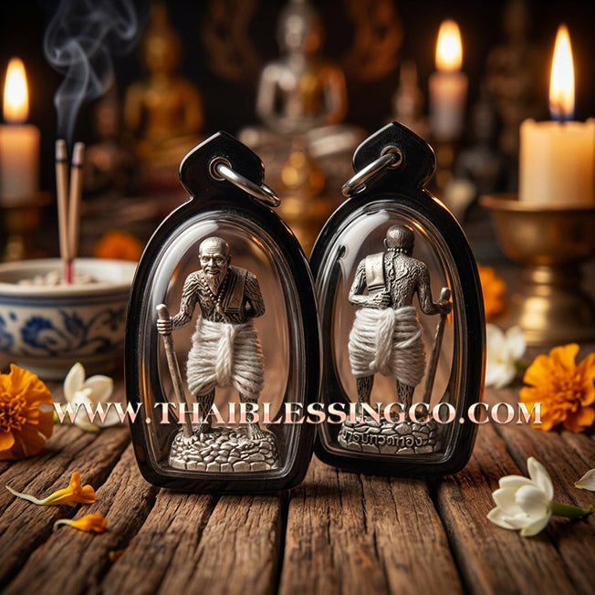 🏮 Sacred "Puu Thuat Thong" (The Golden Eternal Master) – Ngern Yuang Satin (Satin Mercury Silver) Edition: Phra Arjan Rorn Siri, Wat Phu Khao Thong (2024) – The Ultimate Tool for Celestial Wealth, Miraculous Protection, and Unstoppable Authority!