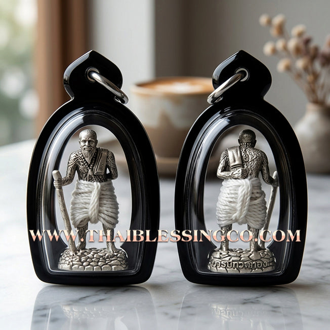 🏮 Sacred "Puu Thuat Thong" (The Golden Eternal Master) – Ngern Yuang Satin (Satin Mercury Silver) Edition: Phra Arjan Rorn Siri, Wat Phu Khao Thong (2024) – The Ultimate Tool for Celestial Wealth, Miraculous Protection, and Unstoppable Authority!