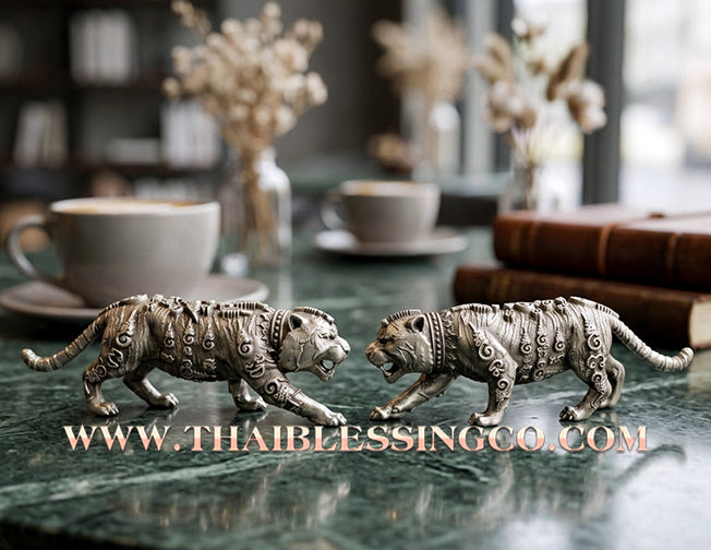 🐯 Sacred "Rachan Phayak" (The Tiger King) – Satin-Plated Alpaca Edition: Luang Pu Boonma, Wat Khao Kaew Thong (2025) – The Ultimate Tool for Sovereign Authority, Business Dominance, and Absolute Protection!