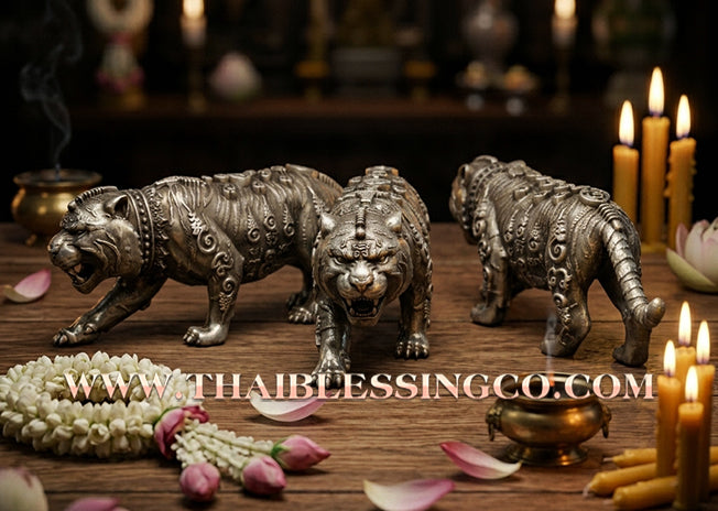 🐯 Sacred "Rachan Phayak" (The Tiger King) – Satin-Plated Alpaca Edition: Luang Pu Boonma, Wat Khao Kaew Thong (2025) – The Ultimate Tool for Sovereign Authority, Business Dominance, and Absolute Protection!