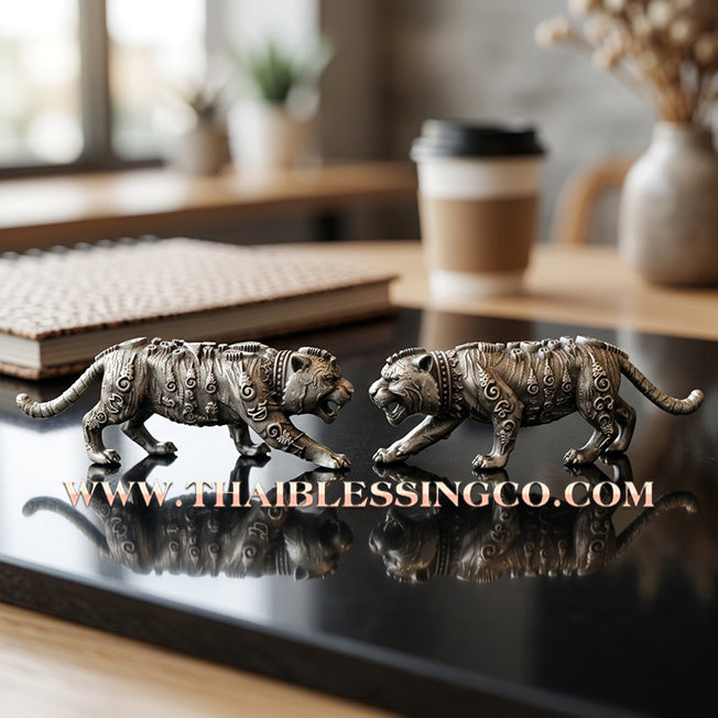 🐯 Sacred "Rachan Phayak" (The Tiger King) – Satin-Plated Alpaca Edition: Luang Pu Boonma, Wat Khao Kaew Thong (2025) – The Ultimate Tool for Sovereign Authority, Business Dominance, and Absolute Protection!