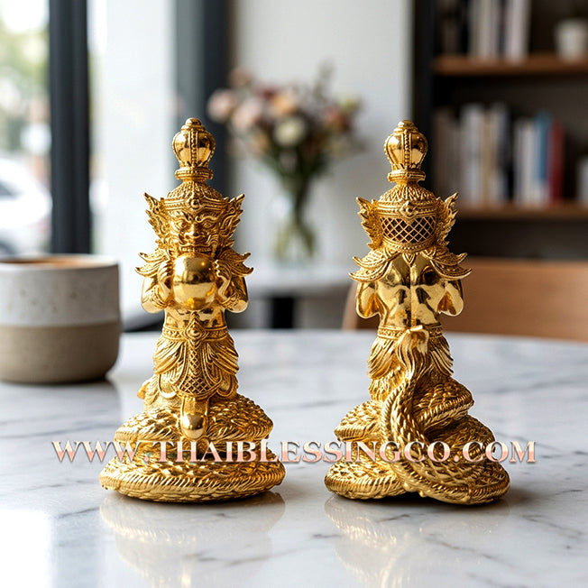 🌑 Sacred "Rahu Sap Setthi" (The Billionaire's Treasure Rahu) – Gold-Plated Samrit Edition: Luang Phor Sein, Wat Kao Luang At (2021) – The Ultimate Engine for Financial Dominance, Magnetic Charisma, and Sovereign Fortune!