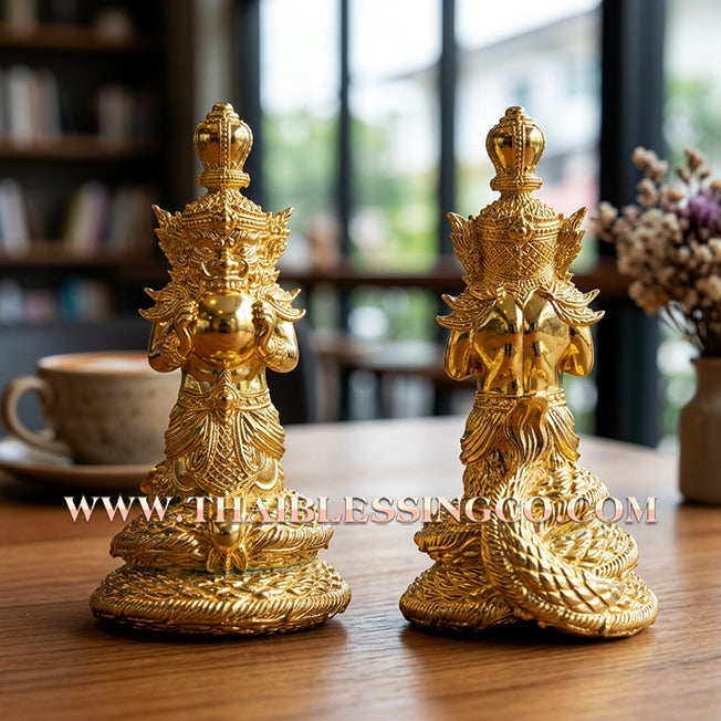 🌑 Sacred "Rahu Sap Setthi" (The Billionaire's Treasure Rahu) – Gold-Plated Samrit Edition: Luang Phor Sein, Wat Kao Luang At (2021) – The Ultimate Engine for Financial Dominance, Magnetic Charisma, and Sovereign Fortune!
