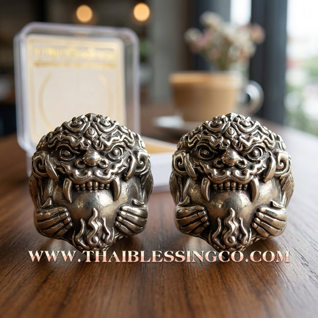 🌑 Sacred "Rahu Yok Chi-wit Phlik Duang" (Life-Elevating & Fate-Flipping Rahu) – White Gold (Thong Khao) Edition: Luang Pu Leng, Wat Nong Kae Samakkhi Tham (2019) – The Ultimate Engine for Destiny Reversal, Professional Dominance, and Absolute Fortune!