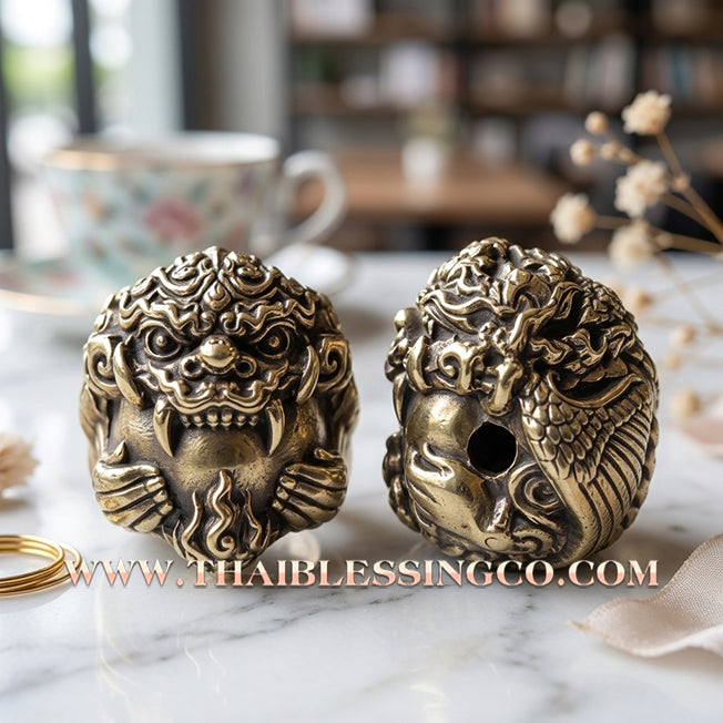 🌑 Sacred "Rahu Yok Chi-wit Phlik Duang" (Life-Elevating & Fate-Flipping Rahu) – White Gold (Thong Khao) Edition: Luang Pu Leng, Wat Nong Kae Samakkhi Tham (2019) – The Ultimate Engine for Destiny Reversal, Professional Dominance, and Absolute Fortune!