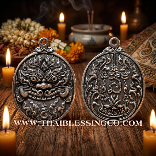 🌑 Sacred "Rian Lo Rahu" (The Cast Image of Rahu) – Satin-Finished Samrit Edition: Luang Pu Rod, Wat Khok Krom (2019) – The Celestial Engine for Supreme Fortune, Total Protection, and Dominant Financial Authority!