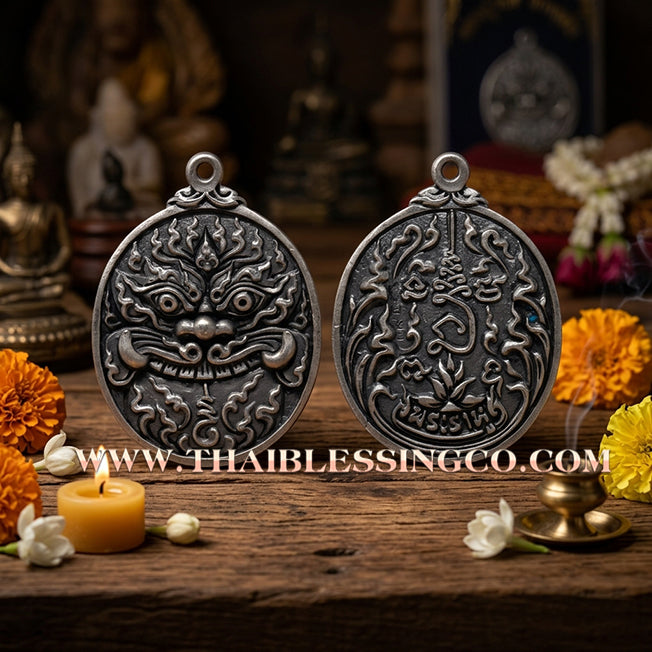 🌑 Sacred "Rian Lo Rahu" (The Cast Image of Rahu) – Satin-Finished Samrit Edition: Luang Pu Rod, Wat Khok Krom (2019) – The Celestial Engine for Supreme Fortune, Total Protection, and Dominant Financial Authority!