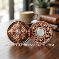 🌑 Sacred "Rian Rahu Phi Chai Sombat" (The Victorious Rahu of Treasures) – Pink Gold-Plated (Nak) & Enamel Samrit EditionThe Ultimate Celestial Shield for Financial Command, Destiny Realignment, and Unshakeable Authority!
