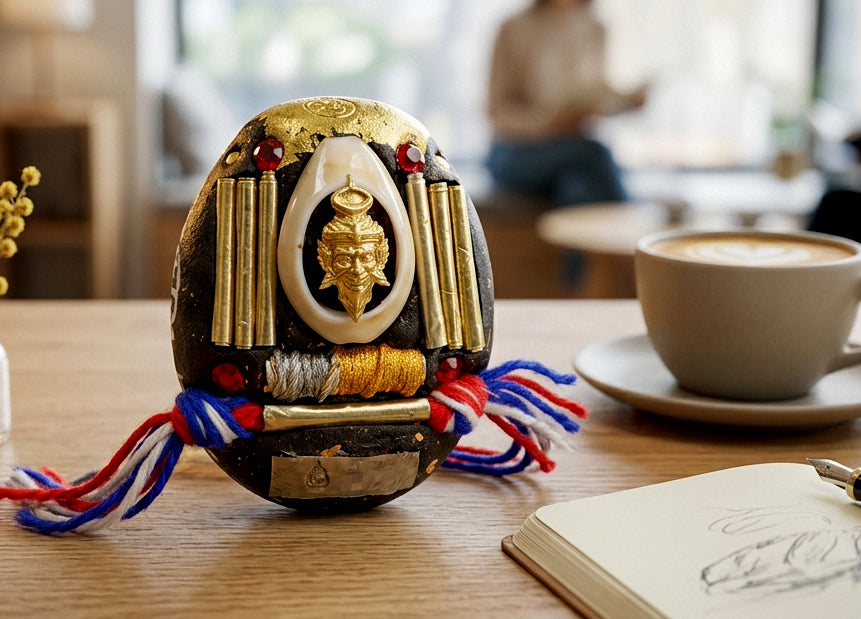 🐚 Sacred "Rich & Lucky" Bia Gae Hermit Medallion - The Ultimate Destiny Shield & Wealth Magnet (2026 Sovereign Edition) - Blessed by Luang Pu Yen, Wat Kaeng Sadao