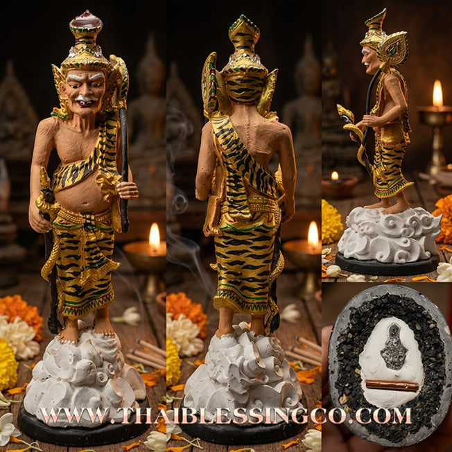 🧘‍♂️ Sacred "Rusi Dern Dong" (The Forest Wandering Sage) – Hand-Painted Mineral Resin Altar Edition: Luang Pho Khlaeo, Wat Ruang Wet Mongkhon (2014) – The Supernatural Engine for Career Progression, Wealth Discovery, and Absolute Sovereign Authority!
