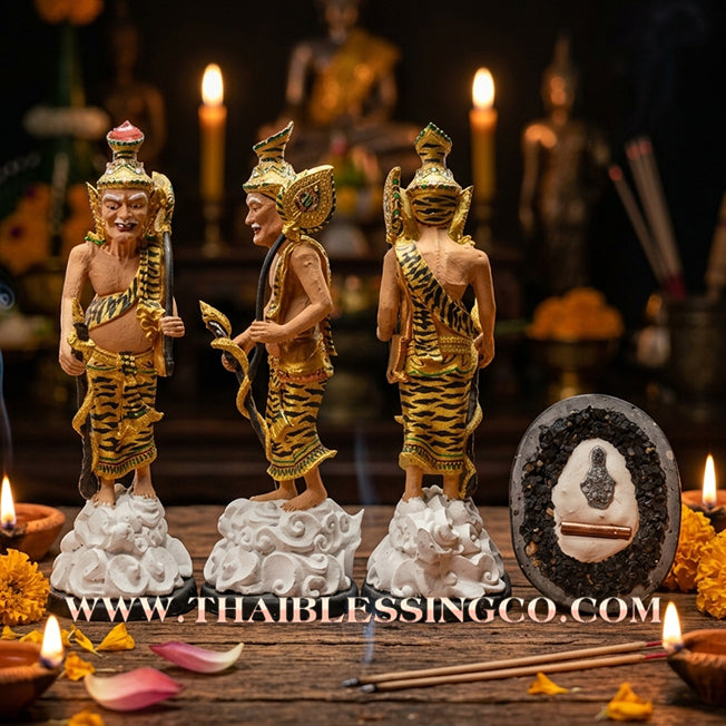 🧘‍♂️ Sacred "Rusi Dern Dong" (The Forest Wandering Sage) – Hand-Painted Mineral Resin Altar Edition: Luang Pho Khlaeo, Wat Ruang Wet Mongkhon (2014) – The Supernatural Engine for Career Progression, Wealth Discovery, and Absolute Sovereign Authority!