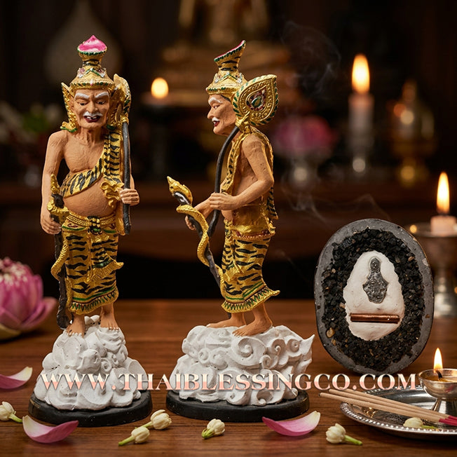 🧘‍♂️ Sacred "Rusi Dern Dong" (The Forest Wandering Sage) – Hand-Painted Mineral Resin Altar Edition: Luang Pho Khlaeo, Wat Ruang Wet Mongkhon (2014) – The Supernatural Engine for Career Progression, Wealth Discovery, and Absolute Sovereign Authority!