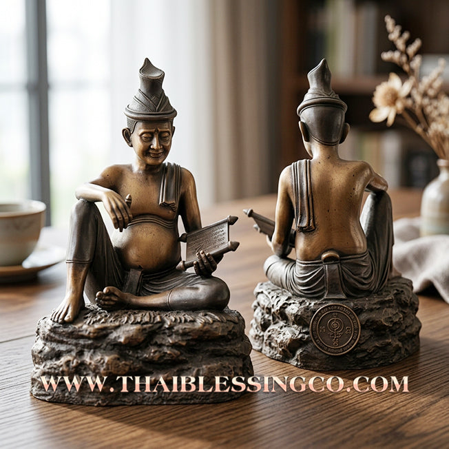 ✨🧘‍♂️ Sacred "Rusi Duang Setthee" (The Millionaire’s Fate Sage) – Samrit Bronze Altar Edition: Luang Pu Reo, Wat Nong No (2020) – The Ultimate Engine for Wealth Manifestation, Strategic Mastery, and Sovereign Command!