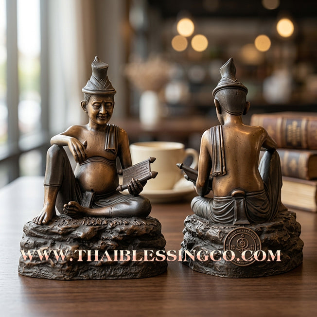 ✨🧘‍♂️ Sacred "Rusi Duang Setthee" (The Millionaire’s Fate Sage) – Samrit Bronze Altar Edition: Luang Pu Reo, Wat Nong No (2020) – The Ultimate Engine for Wealth Manifestation, Strategic Mastery, and Sovereign Command!