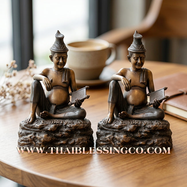 ✨🧘‍♂️ Sacred "Rusi Duang Setthee" (The Millionaire’s Fate Sage) – Samrit Bronze Altar Edition: Luang Pu Reo, Wat Nong No (2020) – The Ultimate Engine for Wealth Manifestation, Strategic Mastery, and Sovereign Command!