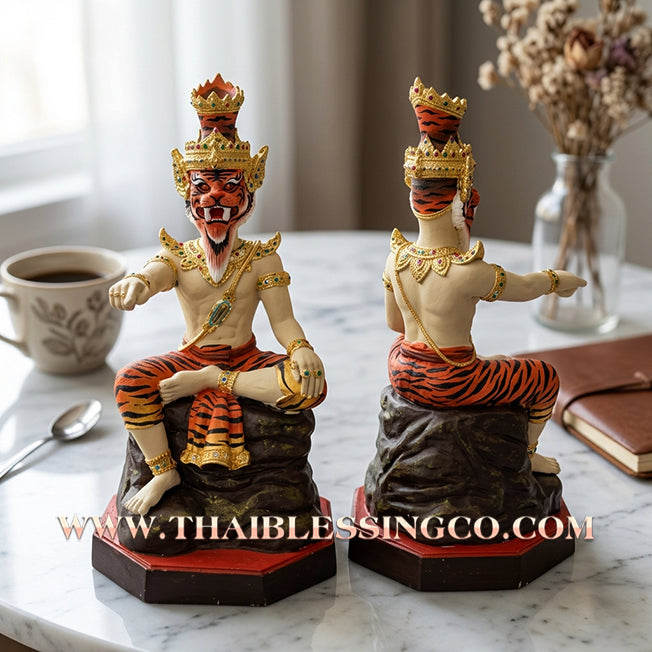 🐯 Sacred "Rusi Na Suea" (The Tiger-Faced Sage) – Altar Edition: Luang Pho Wichai, Wat Uthumphon (2023) – The Sovereign Engine for Dominant Authority, Accelerated Wealth, and Unstoppable Protection!
