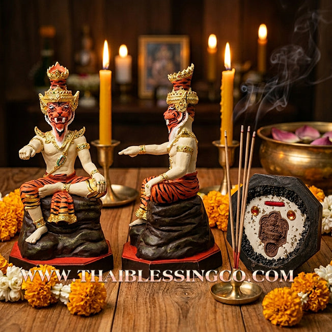 🐯 Sacred "Rusi Na Suea" (The Tiger-Faced Sage) – Altar Edition: Luang Pho Wichai, Wat Uthumphon (2023) – The Sovereign Engine for Dominant Authority, Accelerated Wealth, and Unstoppable Protection!