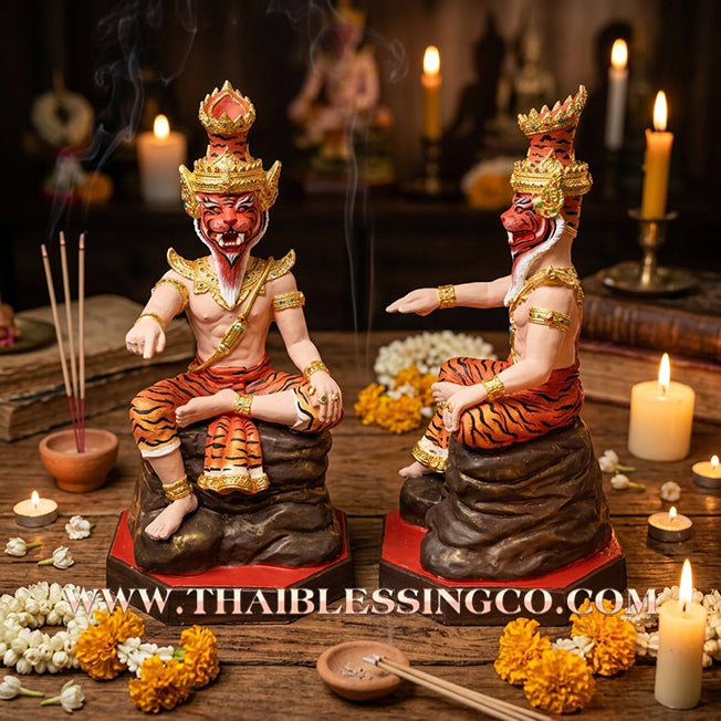 🐯 Sacred "Rusi Na Suea" (The Tiger-Faced Sage) – Altar Edition: Luang Pho Wichai, Wat Uthumphon (2025) – The Sovereign Engine for Dominant Authority, Accelerated Wealth, and Unstoppable Protection!
