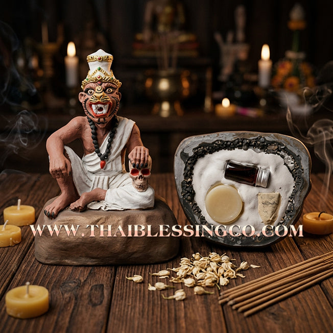 🐯 Sacred "Rusi Na Suea" (The Tiger-Faced Sage) – Hand-Painted Mineral & Resin Edition: Arjan San Khongwet (2014) – The Supreme Engine for Dominant Authority, Fierce Wealth Attraction, and Absolute Protection!
