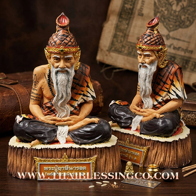 🧘‍♂️ Sacred "Rusi Narot" (The Celestial Grandmaster) – Desk & Altar Edition: Arjan Sanoh, Puttha Wet Yantra Institution (2023) – The Sovereign Engine for Strategic Wisdom, Supreme Authority, and Accelerated Wealth Attraction!