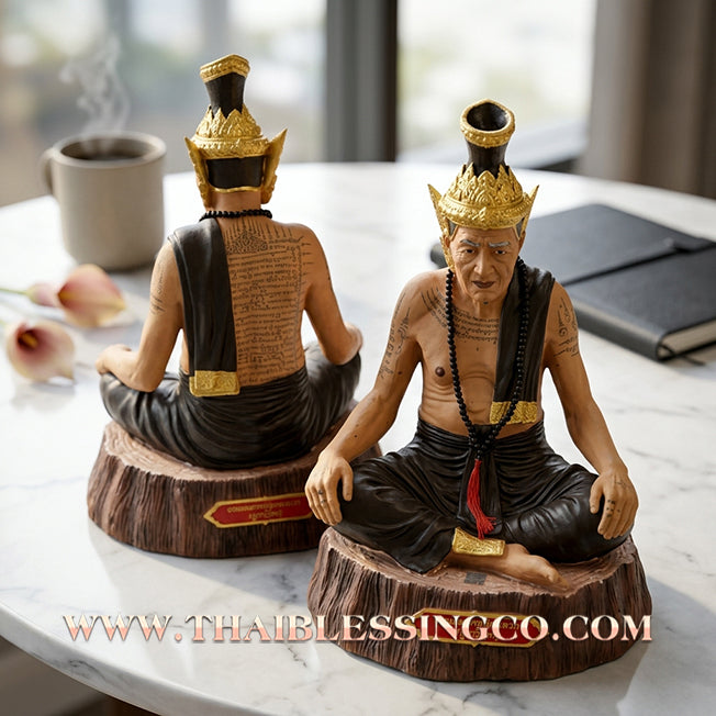 ✨🧘‍♂️ Sacred "Rusi Narot" (The Celestial Grandmaster) – Grand Altar Edition: Arjan Sanoh, Puttha Wet Yantra Institution (2023) – The Sovereign Engine for Infinite Wisdom, Supreme Authority, and Absolute Financial Mastery!