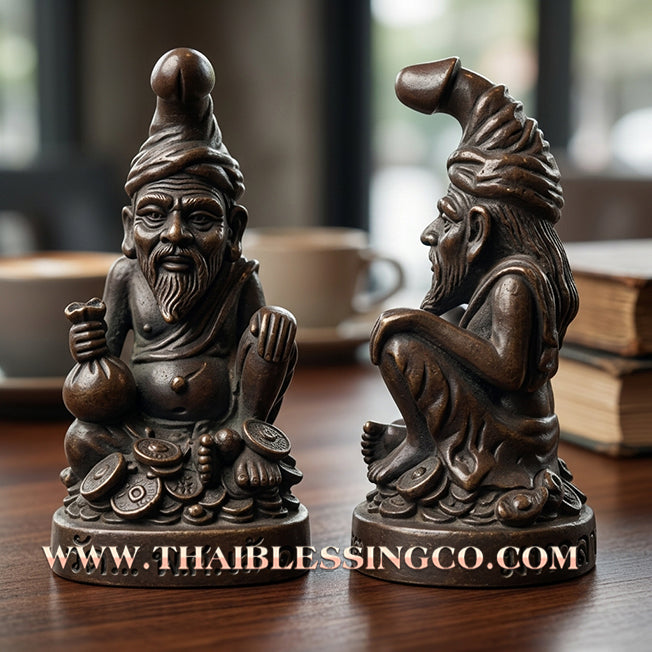 🦉 Sacred "Rusi Nok Khed" (The Mystic Owl Sage) – Samrit Bronze Altar Edition: Arjan Plian Hatyanon (2023) – The Supernatural Engine for Mesmerizing Attraction, Hidden Wealth, and Unstoppable Trade Charisma!