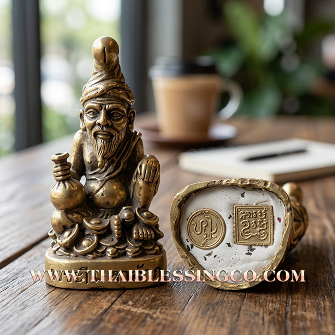 🦉 Sacred "Rusi Nok Khed" (The Mystic Owl Sage) – Samrit Bronze Altar Edition: Arjan Plian Hatyanon (2023) – The Supernatural Engine for Mesmerizing Attraction, Hidden Wealth, and Unstoppable Trade Charisma!