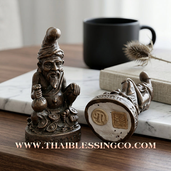 🦉 Sacred "Rusi Nok Khed" (The Mystic Owl Sage) – Samrit Bronze Altar Edition: Arjan Plian Hatyanon (2023) – The Supernatural Engine for Mesmerizing Attraction, Hidden Wealth, and Unstoppable Trade Charisma!