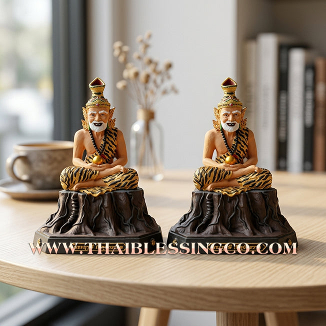 🌌 Sacred "Rusi Perd Jakrawan" (The Universe-Opening Sage) – Hand-Painted Mineral Edition: Arjan San Khongwet (2014) – The Supreme Engine for Infinite Opportunity, Universal Wealth, and Absolute Sovereign Command!