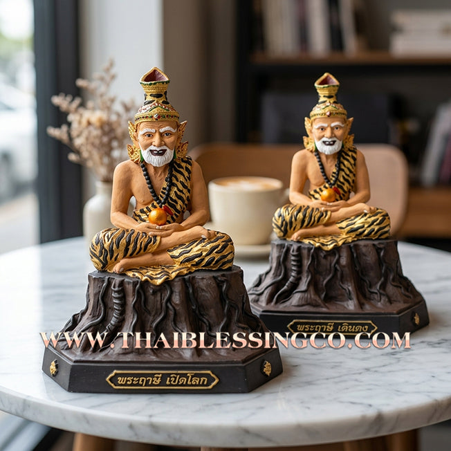 🌌 Sacred "Rusi Perd Jakrawan" (The Universe-Opening Sage) – Hand-Painted Mineral Edition: Arjan San Khongwet (2014) – The Supreme Engine for Infinite Opportunity, Universal Wealth, and Absolute Sovereign Command!
