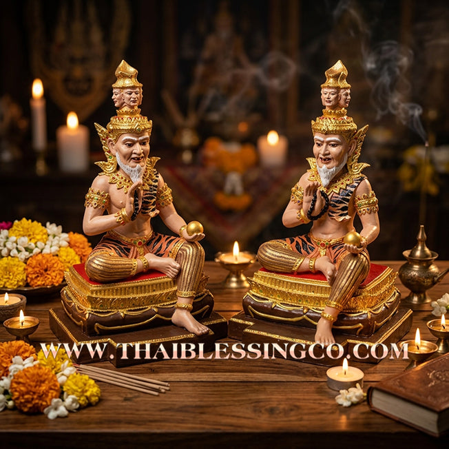 🧘‍♂️ Sacred "Rusi Phrom" (The Brahma Sage) – Hand-Painted Mineral Edition: Luang Pho Khlaeo, Wat Ruang Wet Mongkhon (2014) – The Supreme Engine for Creative Wealth, Sovereign Authority, and Absolute Life Elevation!