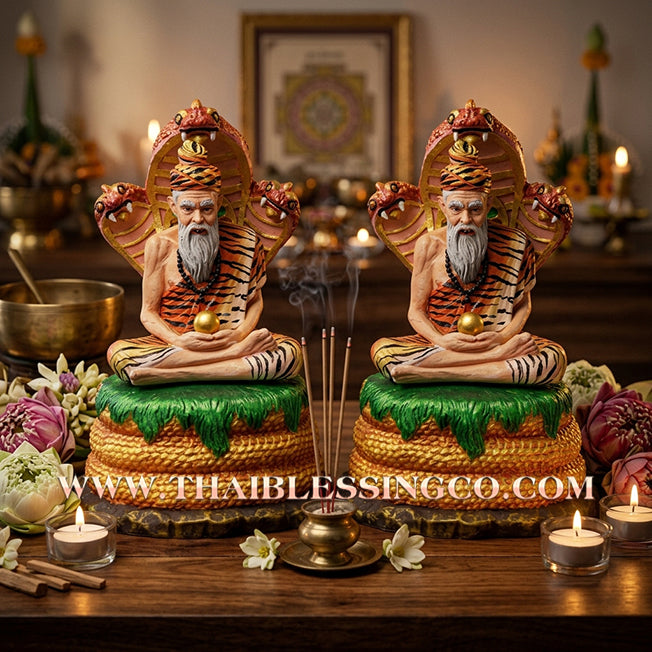 🐍 Sacred "Rusi Phuchong" (The Naga Sage) – Grand Altar Edition: Luang Pu Thongwan, Wat Pho Kham (2023) – The Sovereign Engine for Underwater Wealth, Supreme Authority, and Absolute Destiny Command!