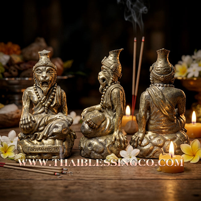 🐯 Sacred "Rusi Puchao Samingphrai" (The Tiger-Faced Sorcerer Sage) – Pure Chanuan Alchemical Edition: Phra-Arjan Supphasit, Wat Bang Namchon (2021) – The Ultimate Engine for Hypnotic Attraction, Dominant Wealth, and Absolute Occult Protection!