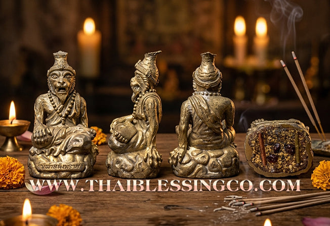🐯 Sacred "Rusi Puchao Samingphrai" (The Tiger-Faced Sorcerer Sage) – Pure Chanuan Alchemical Edition: Phra-Arjan Supphasit, Wat Bang Namchon (2021) – The Ultimate Engine for Hypnotic Attraction, Dominant Wealth, and Absolute Occult Protection!