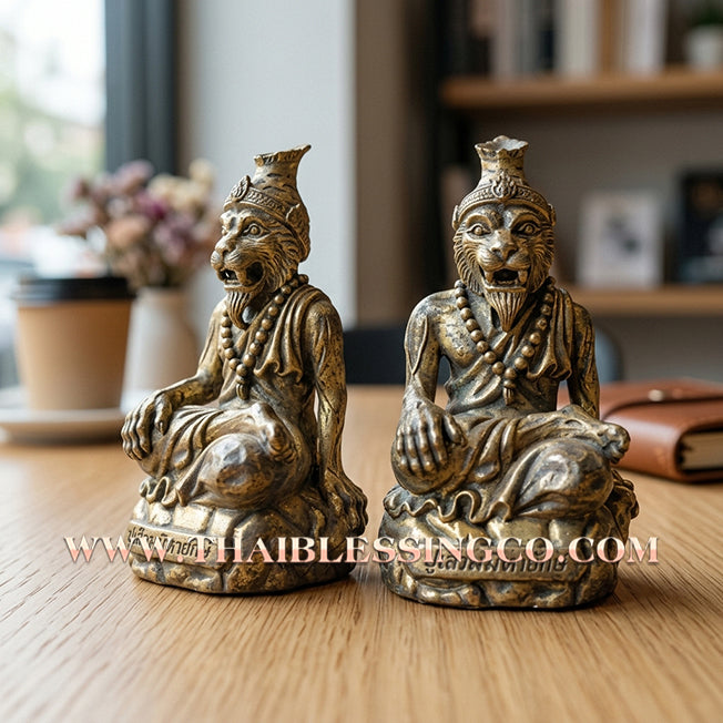 🐯 Sacred "Rusi Puchao Samingphrai" (The Tiger-Faced Sorcerer Sage) – Pure Chanuan Alchemical Edition: Phra-Arjan Supphasit, Wat Bang Namchon (2021) – The Ultimate Engine for Hypnotic Attraction, Dominant Wealth, and Absolute Occult Protection!