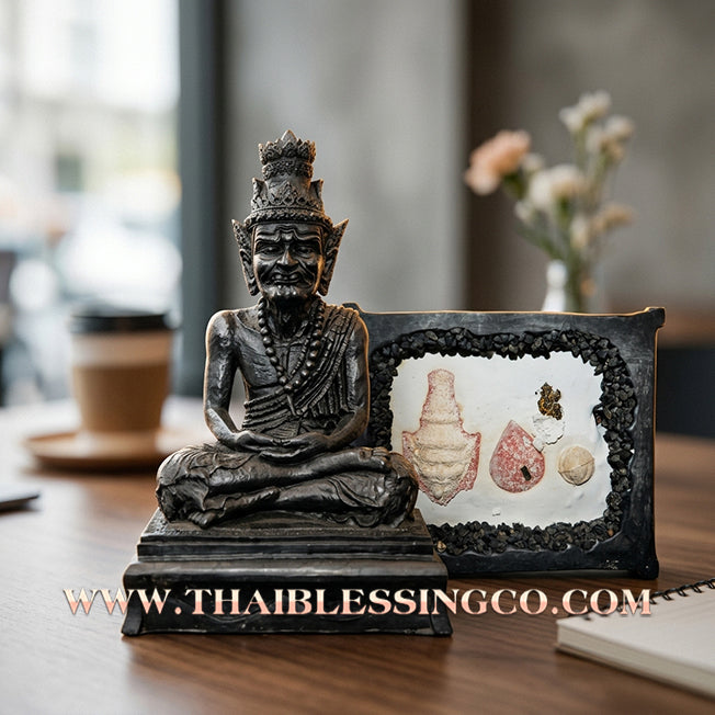 🧘‍♂️ Sacred "Rusi" (The Ascetic Sage) – Mineral Resin Altar Edition: Luang Pho Khen, Wat Ko (2015) – The Sovereign Engine for Infinite Wisdom, Financial Dominance, and Absolute Protection!