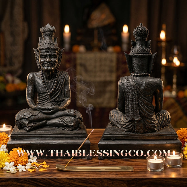 🧘‍♂️ Sacred "Rusi" (The Ascetic Sage) – Mineral Resin Altar Edition: Luang Pho Khen, Wat Ko (2015) – The Sovereign Engine for Infinite Wisdom, Financial Dominance, and Absolute Protection!