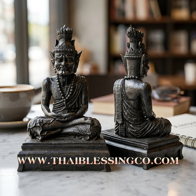 🧘‍♂️ Sacred "Rusi" (The Ascetic Sage) – Mineral Resin Altar Edition: Luang Pho Khen, Wat Ko (2015) – The Sovereign Engine for Infinite Wisdom, Financial Dominance, and Absolute Protection!