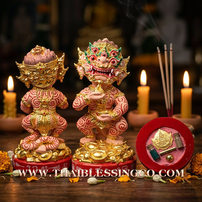 🔥 Sacred "Si Hu Ha Ta" (The Deity of Great Fortune) – Maha Heng Edition: Gold-Leaf Skin Detail – Kruba Kamfan, Wat Ko Choke (2023) – The High-Velocity Engine for Extraordinary Wealth, Sovereign Aura, and Absolute Victory!